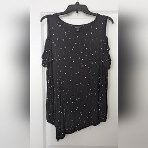 Rock & Republic Night Sky Asymmetrical Cold Shoulder Tunic